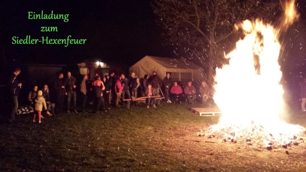 Hexenfeuer am Siedlergelände
