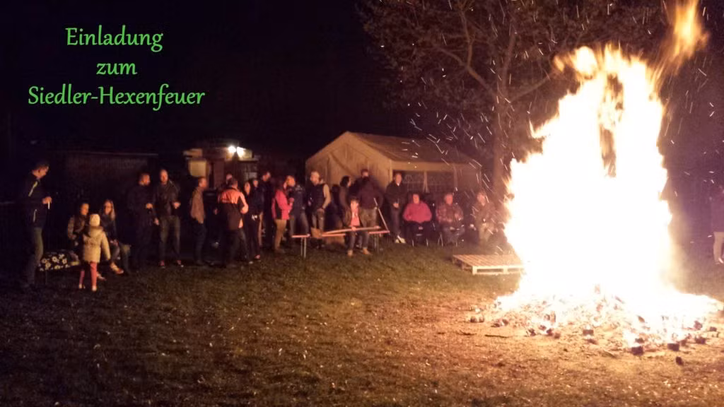 Hexenfeuer am Siedlergelände