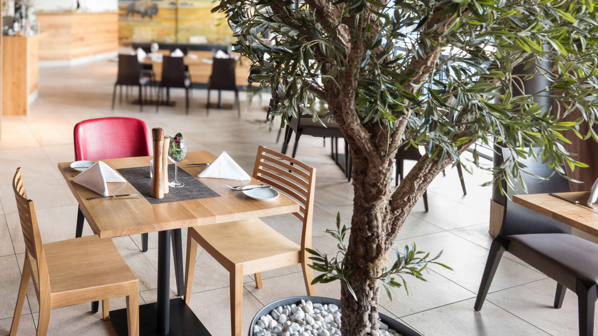Sitzplätze im Café & Bistro Rotrind in Weißenstadt