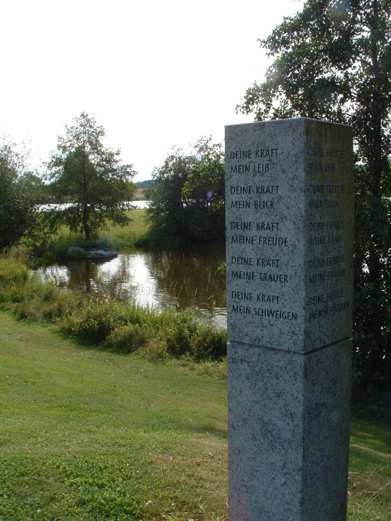 Stele am Weißenstädter See
