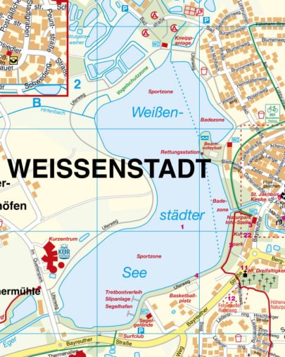 Weißenstadt Stadtkarte Ausschnitt See
