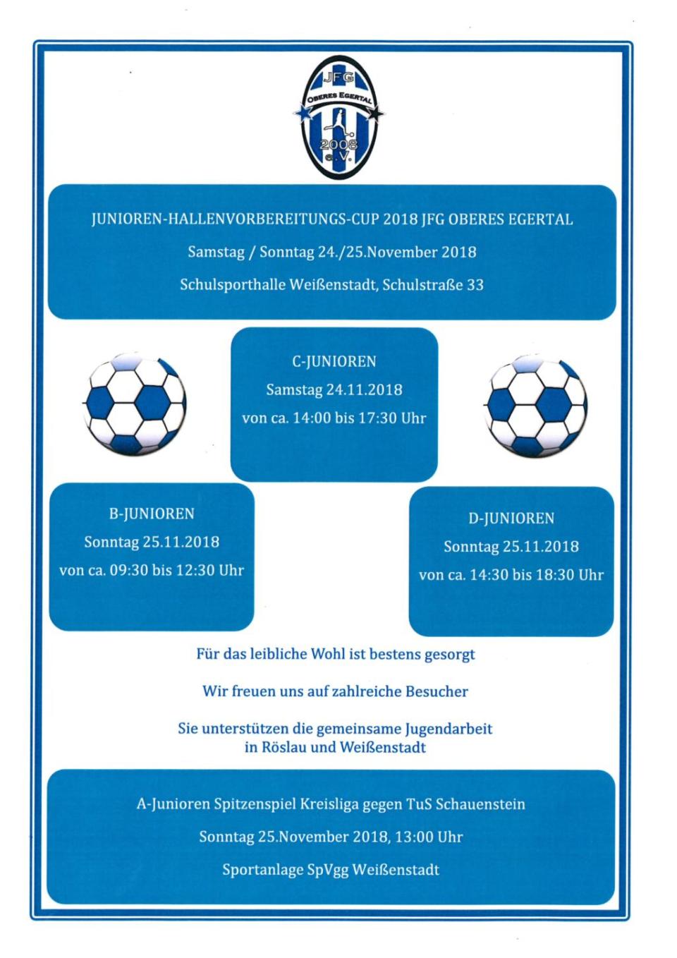 Junioren Hallenvorbereitungs-Cup