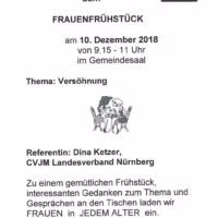 Frauenfrühstück 10.12.
