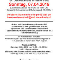 Kinderbasar April 2019