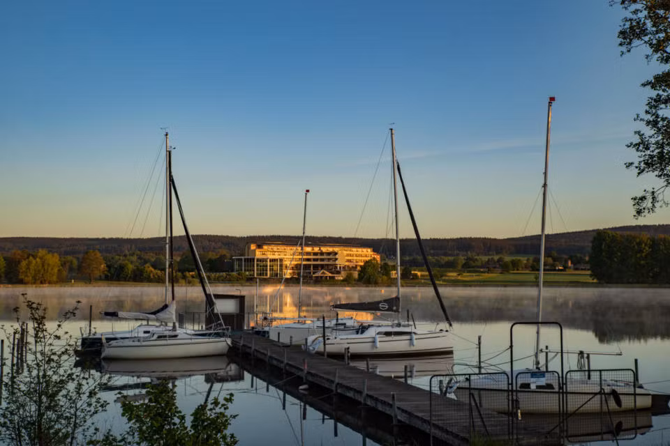 Segelboote am Weißenstädter See