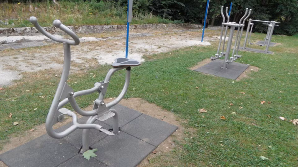 Fitnessgeräte im Kurpark