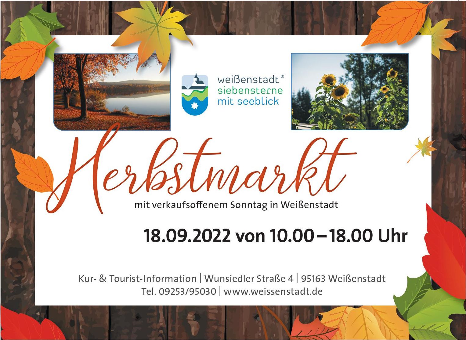 Herbstmarkt in Weißenstadt am 18.09.2022 von 10:00 bis 18:00 Uhr