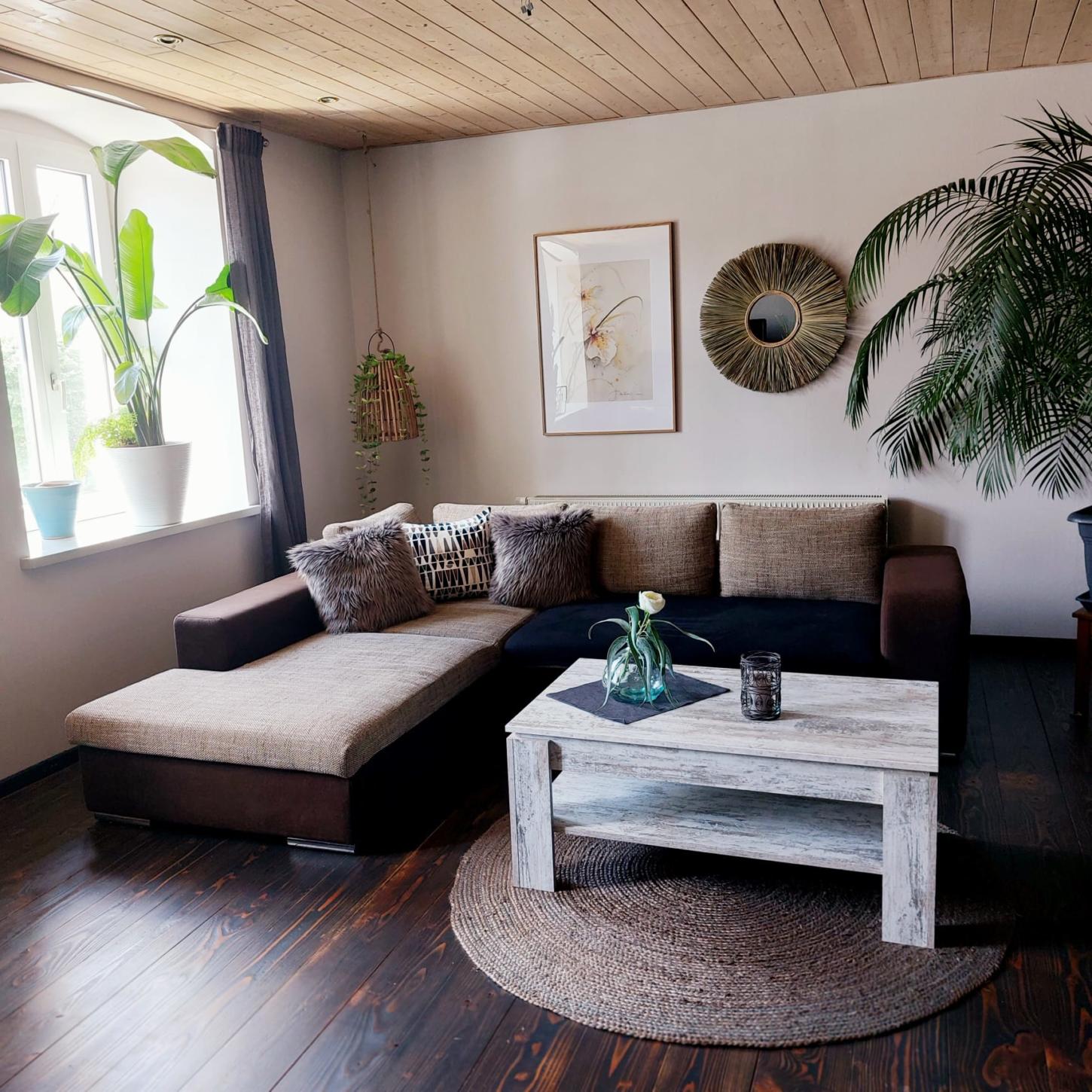 Wohnzimmer Ferienwohnung Marcia