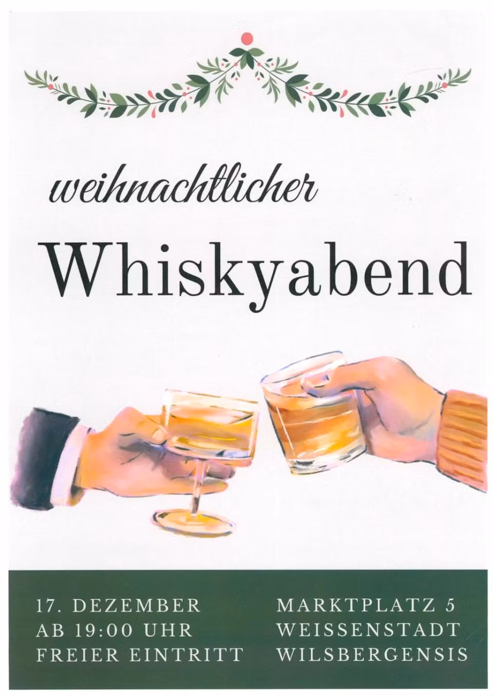 Weihnachtlicher Whiskyabend