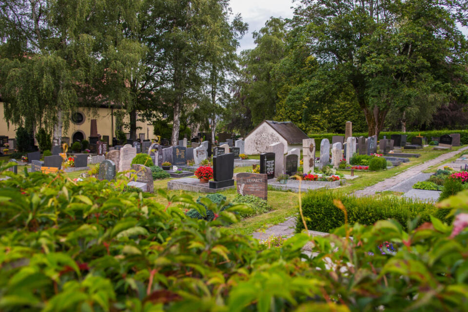 Blick in den Friedhof Weißenstadt
