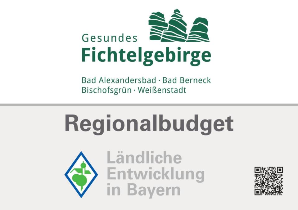 Regionalbudget Förderhinweis Gesundes Fichtelgebirge