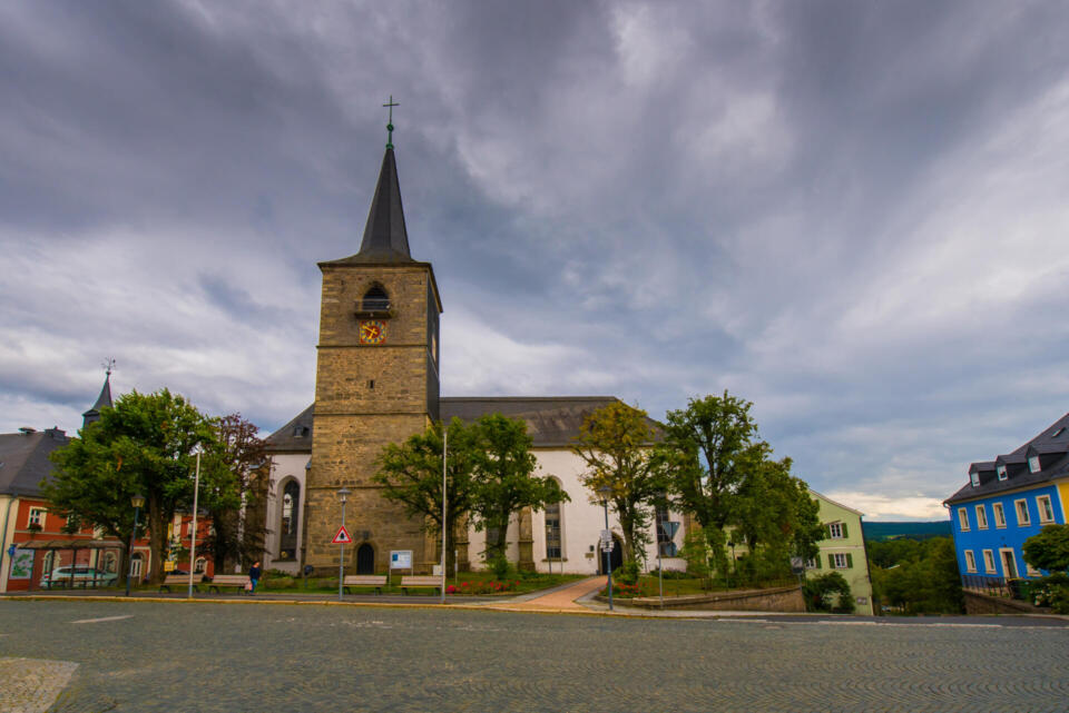 Stadtkirche am Marktplatz von Weißenstadt