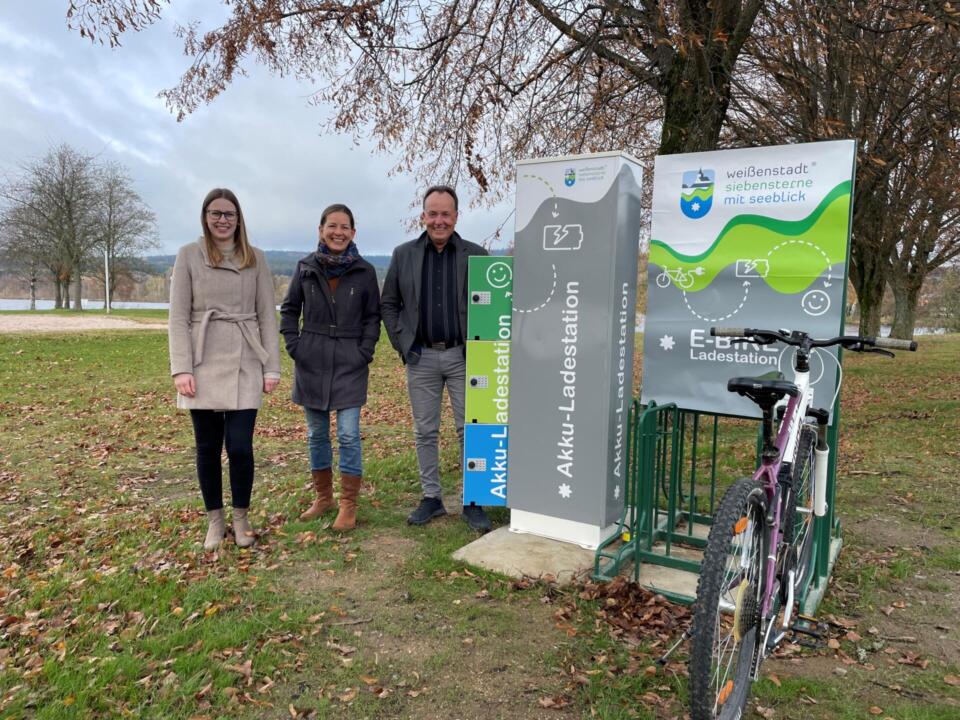 Mit der Förderung wurde eine E-Bike Ladestation am Weißenstädter See errichtet.