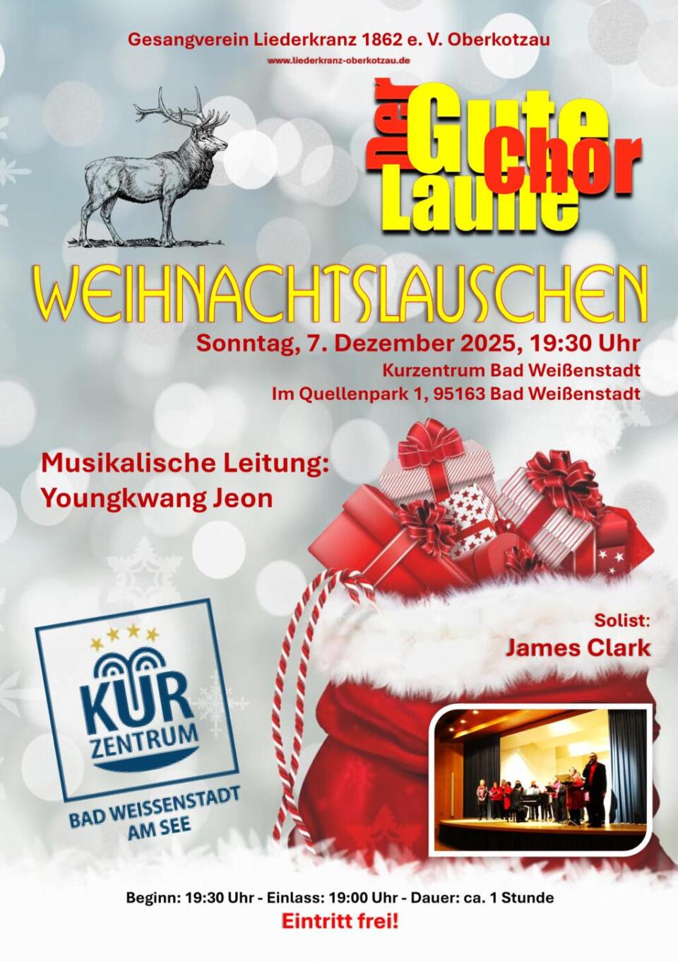 Weih­nachts­lau­schen – Der „Gute Lau­ne Chor“ im Kurzentrum