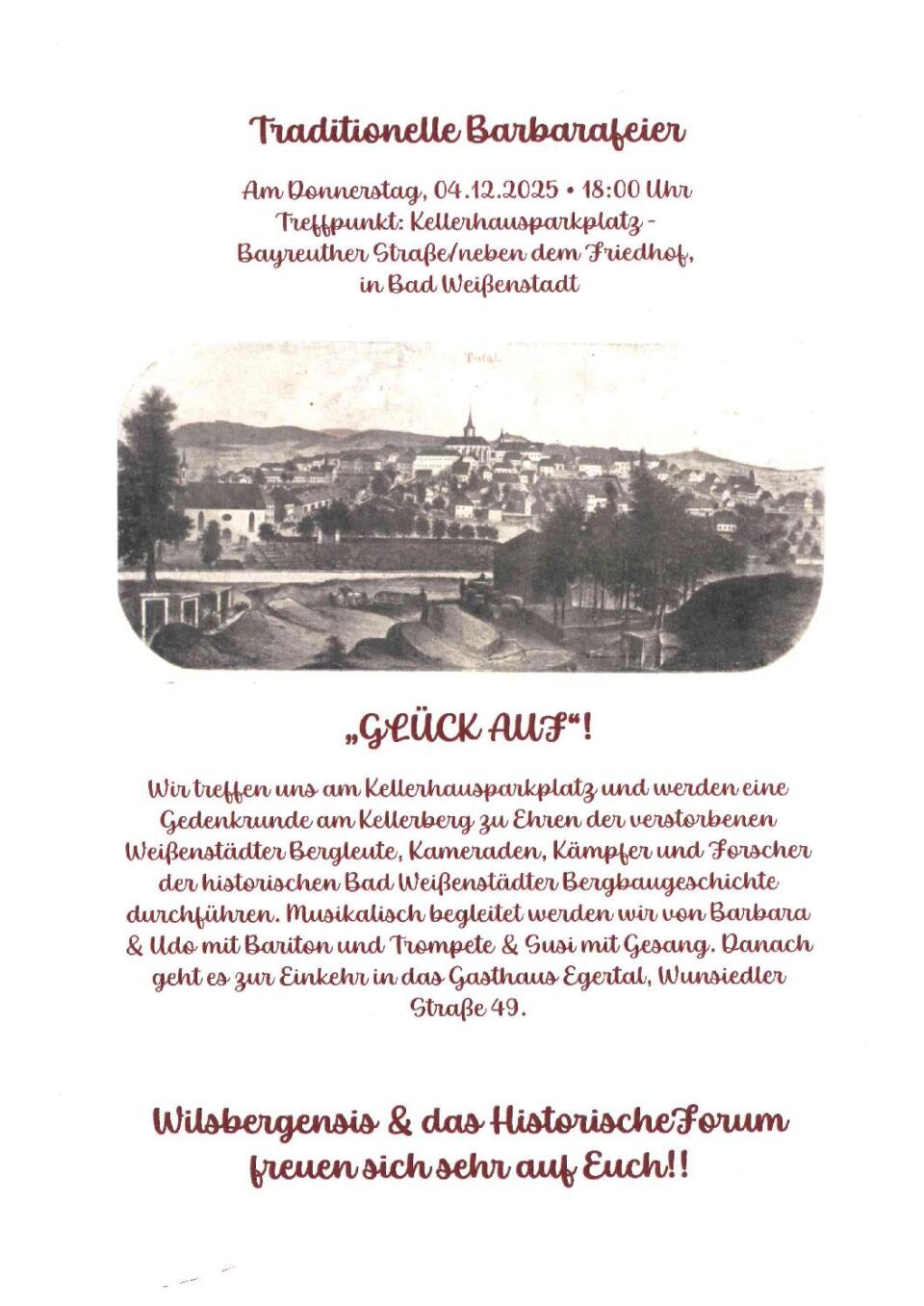 Tra­di­tio­nel­le Barbarafeier