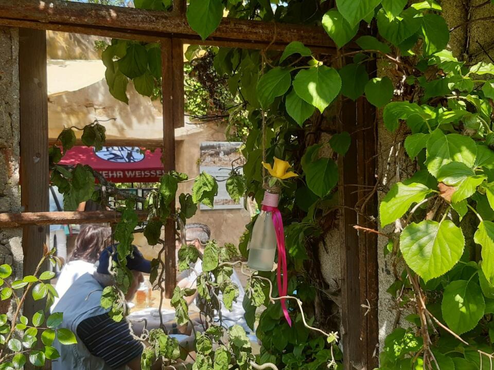 Blumendekoration zum Markt Frühlingszauber in Bad Weißenstadt