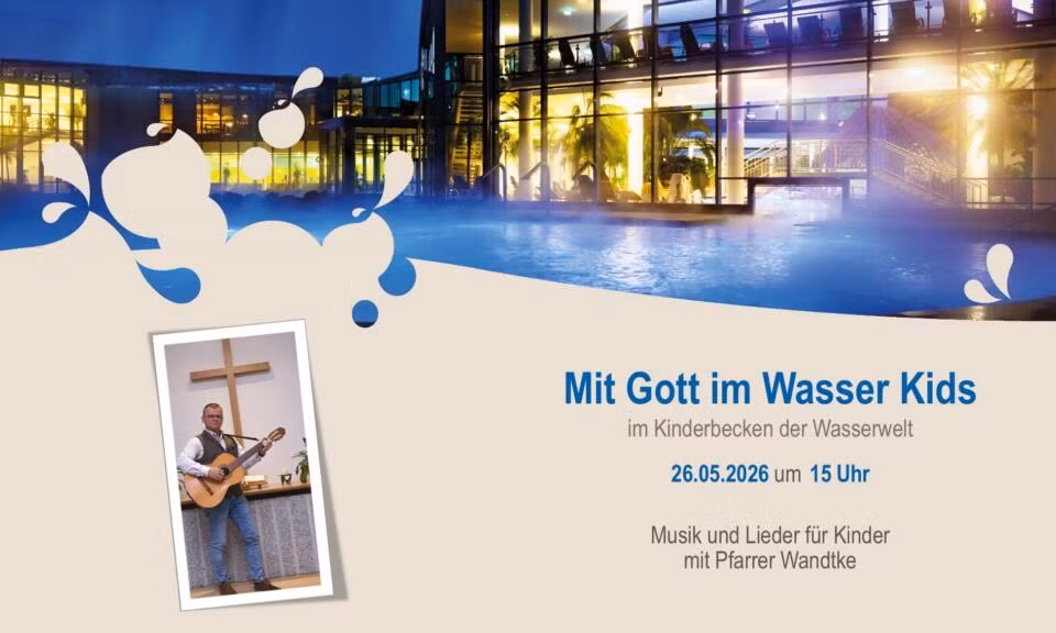Ein Nachmittag für Kinder mit Pfarrer Wandtke in der Therme Siebenquell.
