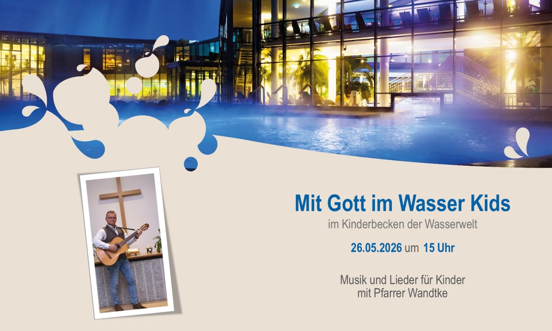 Ein Nachmittag für Kinder mit Pfarrer Wandtke in der Therme Siebenquell.